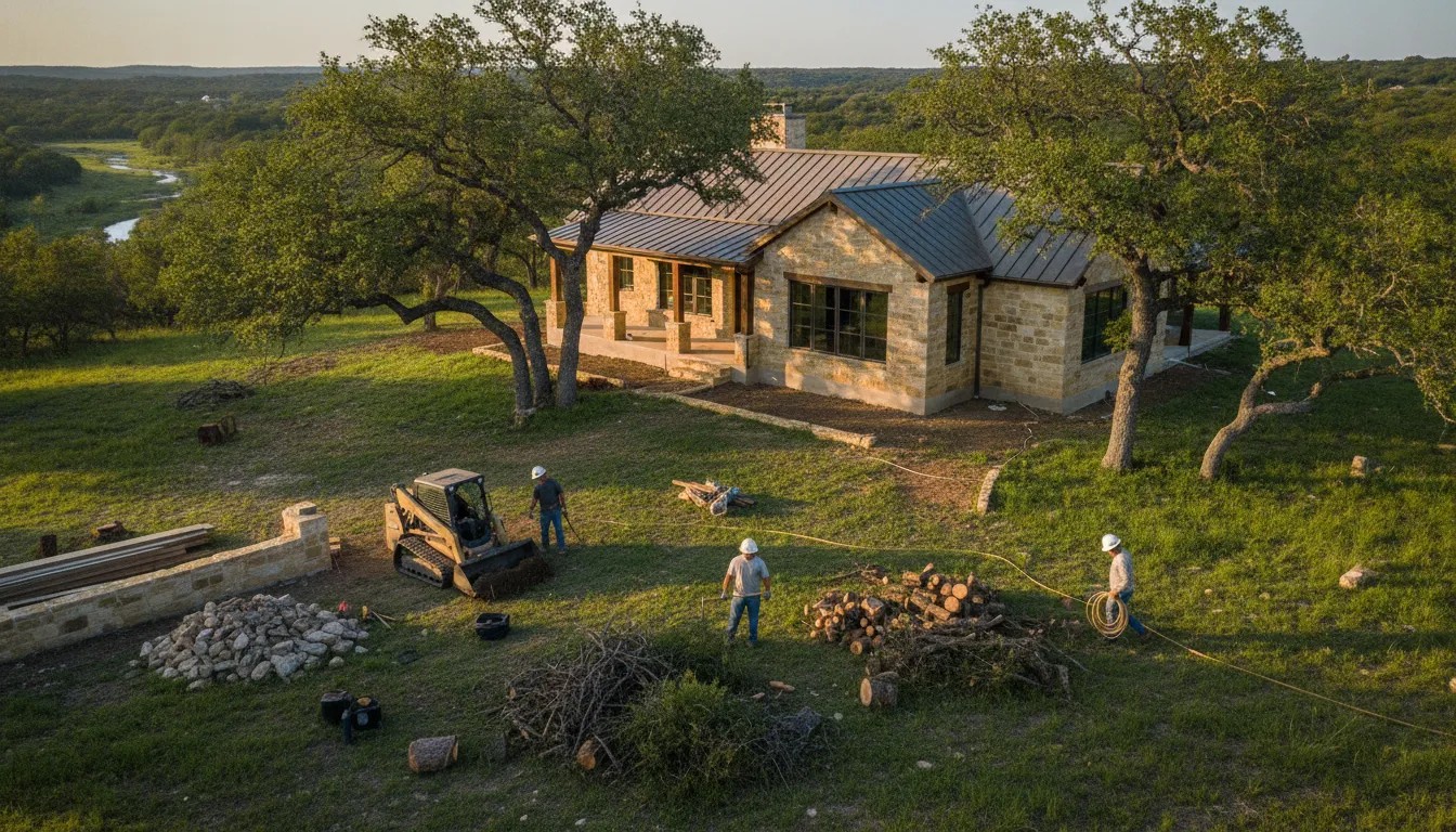 Custom home building site in the Texas Hill Country near Fredericksburg